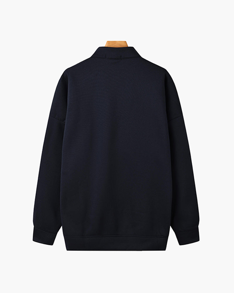 MONTE CARLO Vintage Viertelreißverschluss-Pullover