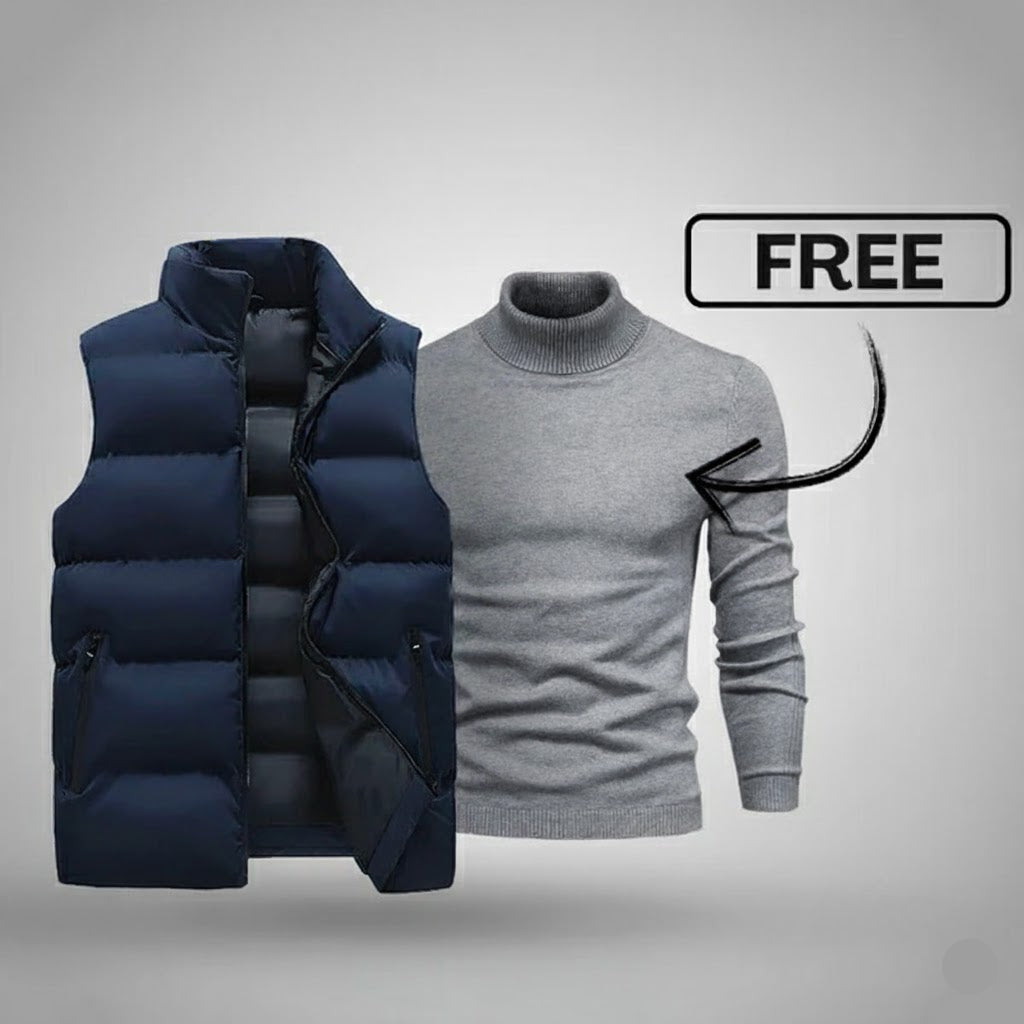 Herrenweste mit Gratis-Pullover 