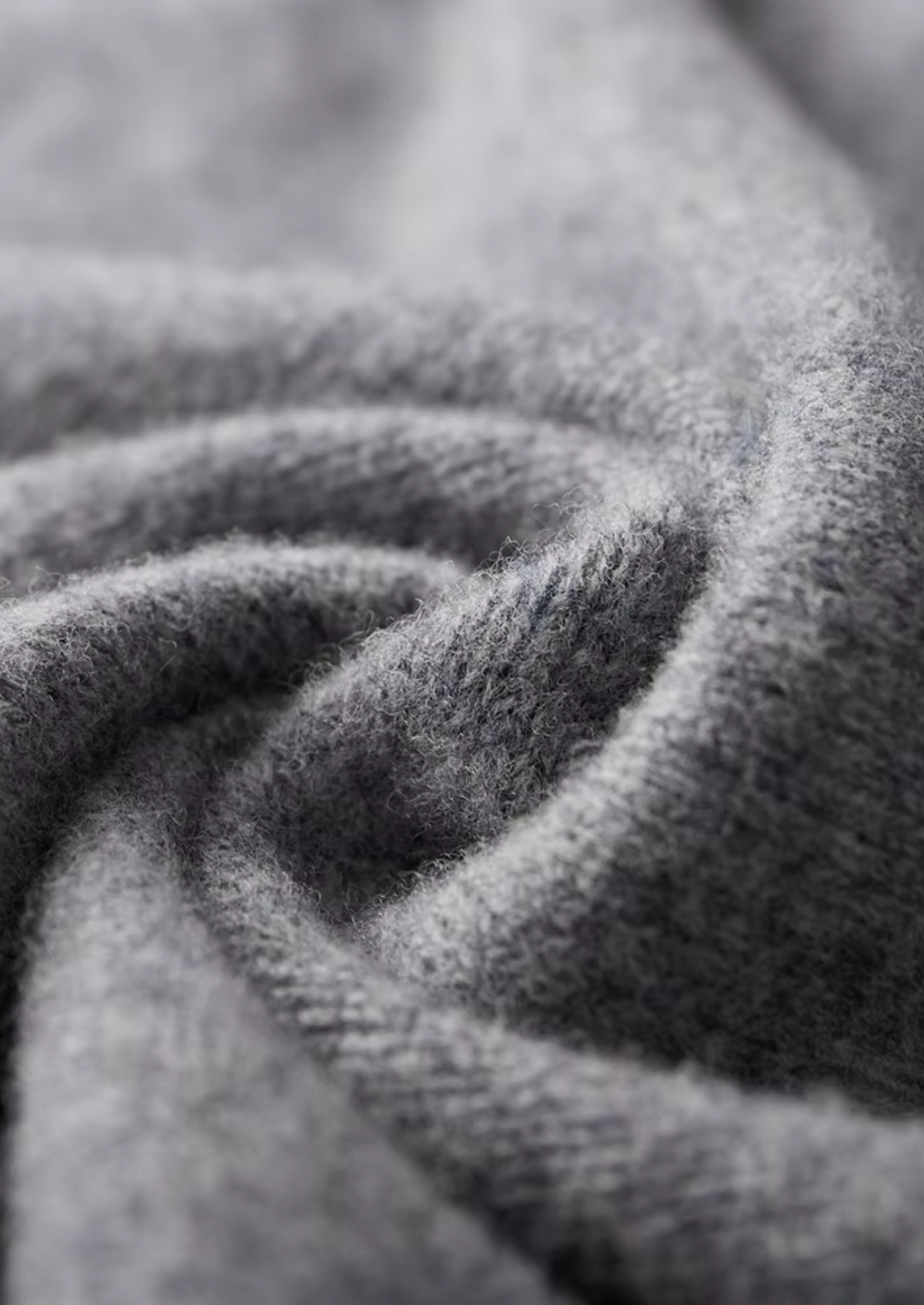 Merino-Strickjacke mit Reißverschluss und Zweifarbigkeit