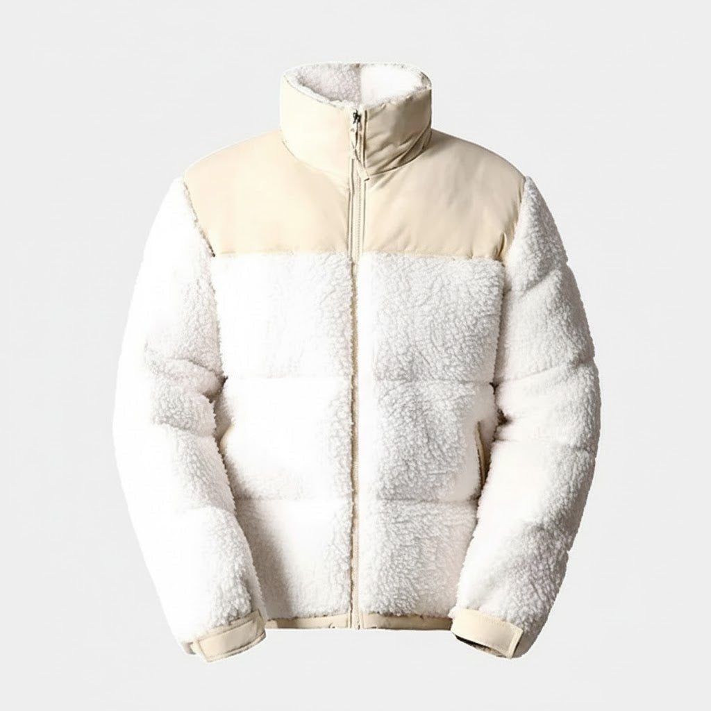 Gefütterte Sherpa-Fleecejacke 