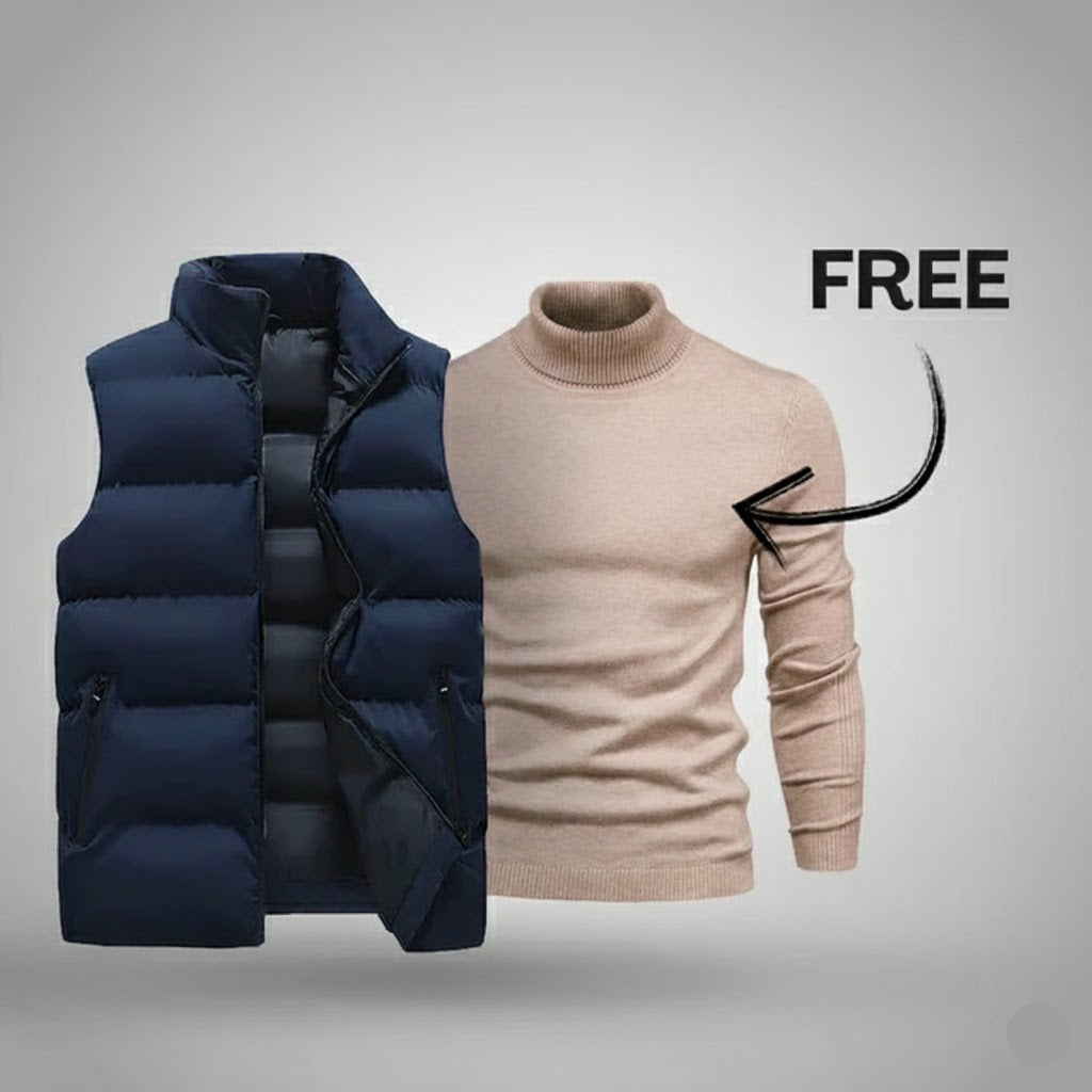 Herrenweste mit Gratis-Pullover 