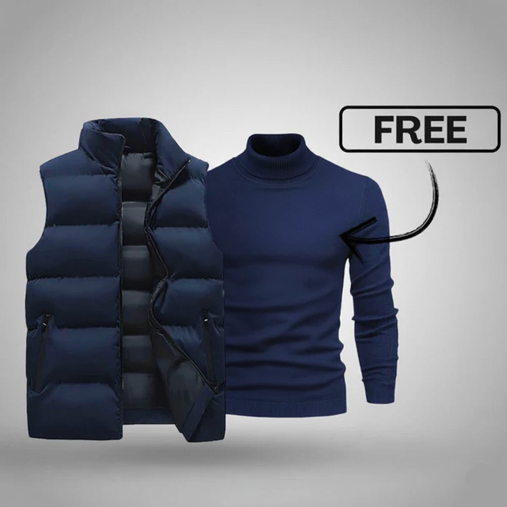 Herrenweste mit Gratis-Pullover 