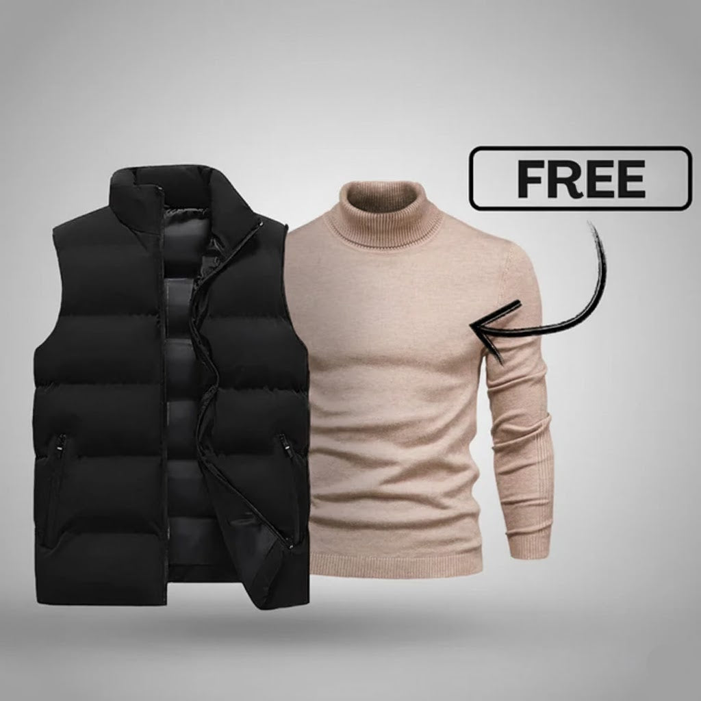 Herrenweste mit Gratis-Pullover 
