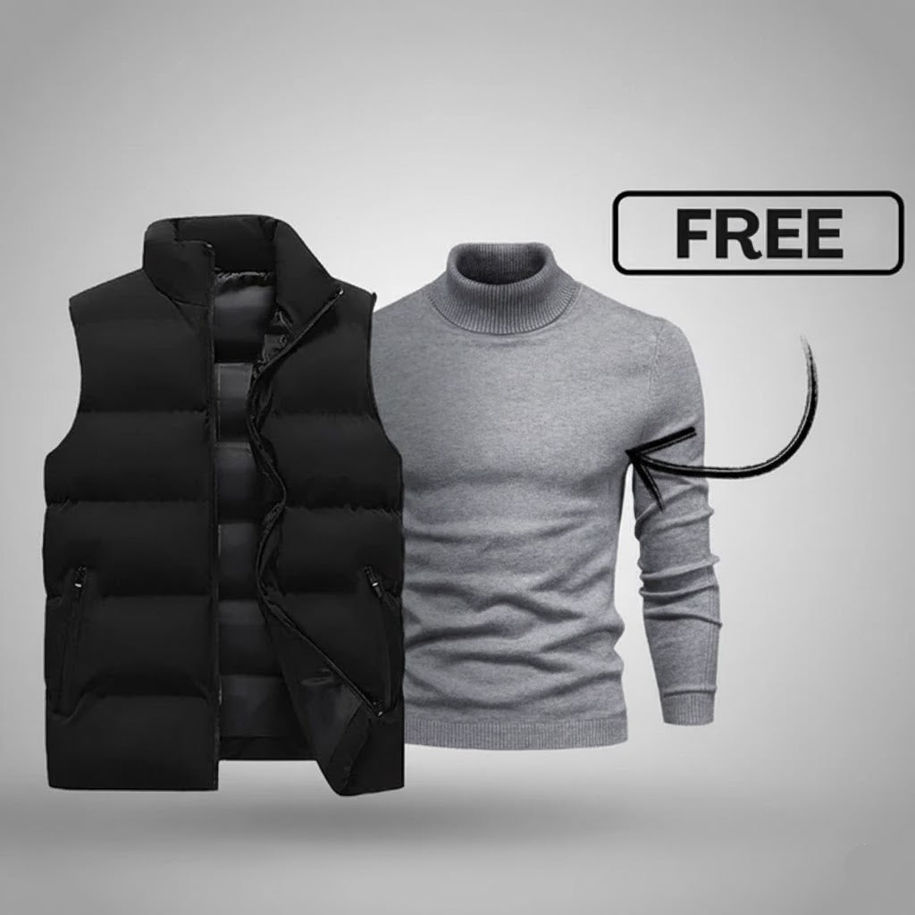 Herrenweste mit Gratis-Pullover 