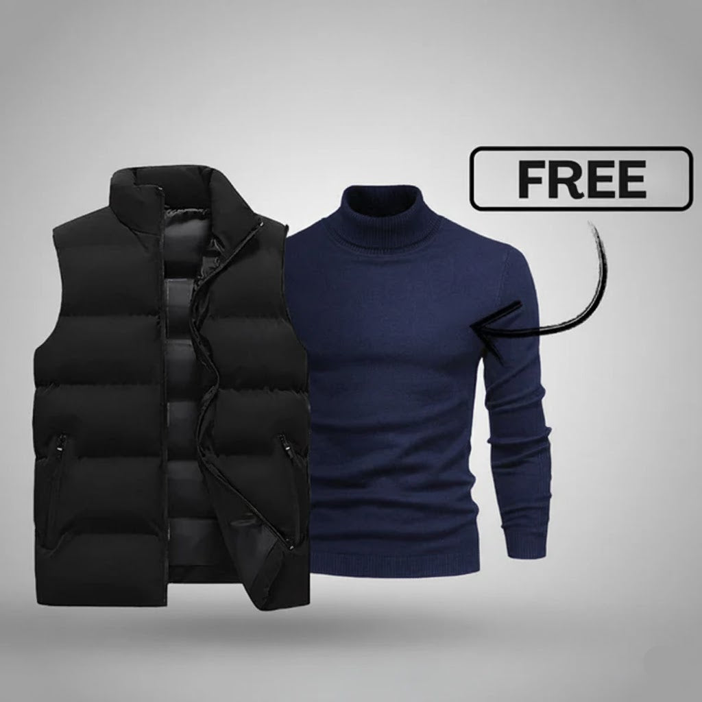 Herrenweste mit Gratis-Pullover 