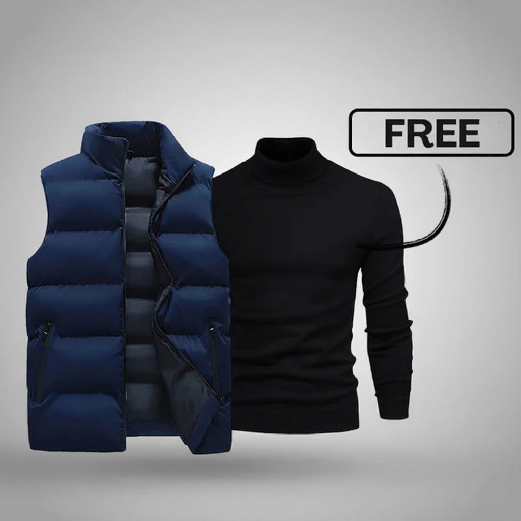 Herrenweste mit Gratis-Pullover 