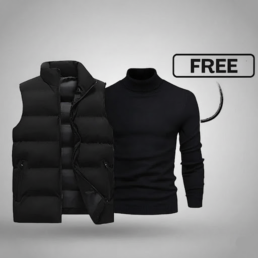 Herrenweste mit Gratis-Pullover 