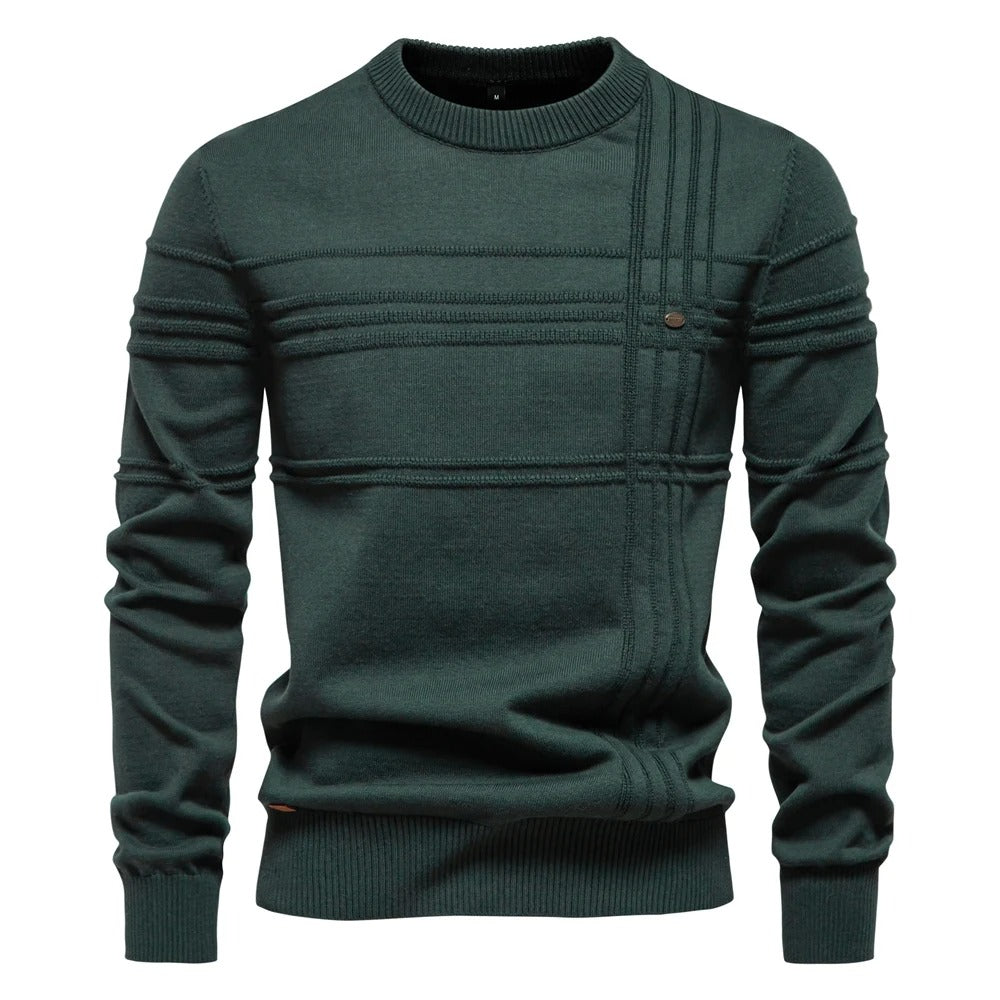 Aristokratischer Strickpullover 