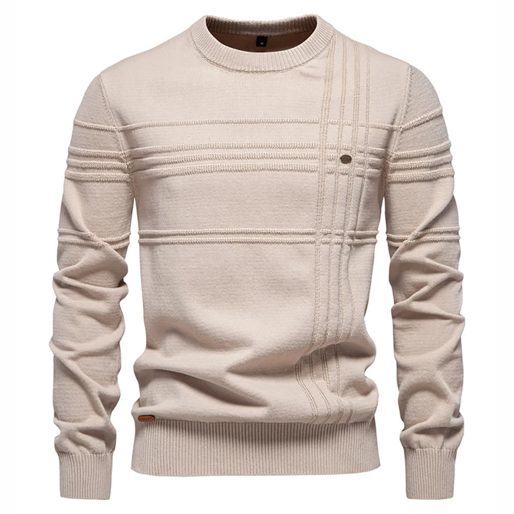Aristokratischer Strickpullover 