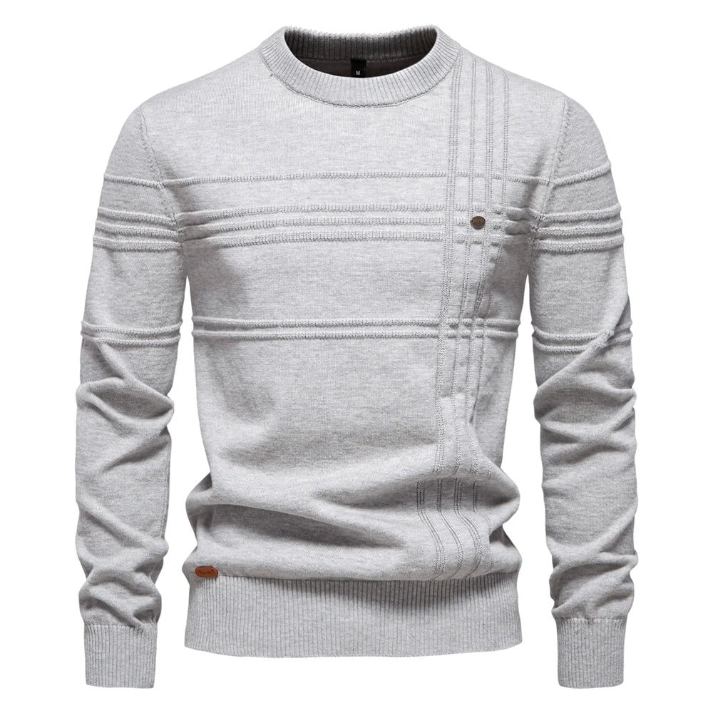 Aristokratischer Strickpullover 