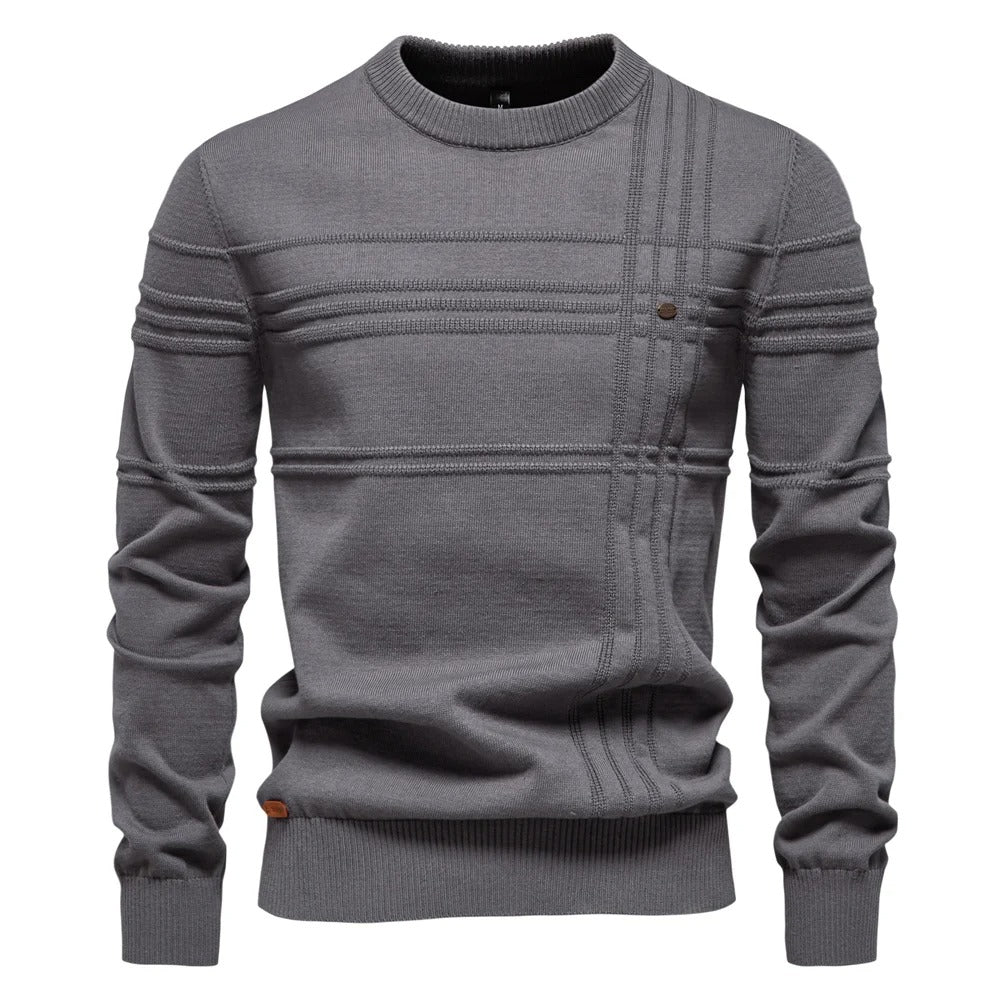 Aristokratischer Strickpullover 